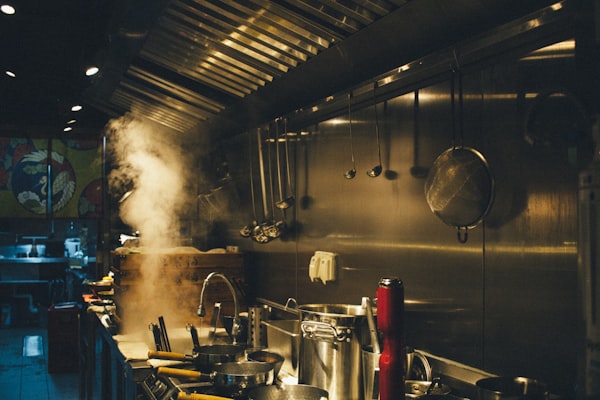 Commercial restaurant kitchen - grease trap and plumbing services
