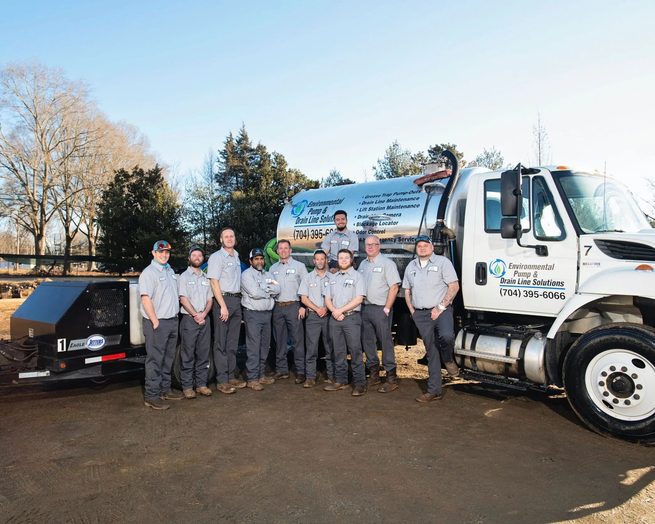 EPADLS pump truck and trailer jetter equipment